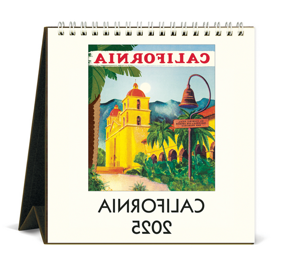 California Easel Desk Calendar 2025