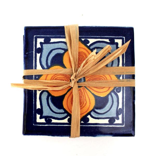 Mari Ceramic Tile Coasters Coasters & Trivets - Spanish Style Coasters & Trivets, The Santa Barbara Company - 2