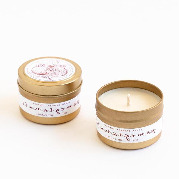 Pomegranate Travel Candle